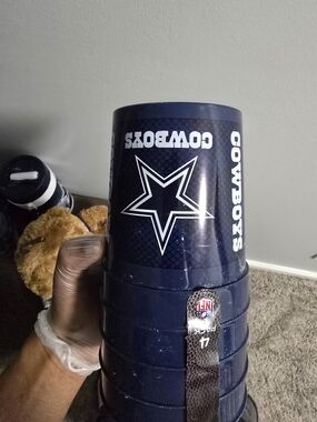 NFL Dallas Cowboys Navy and White Star Stackable Cups
